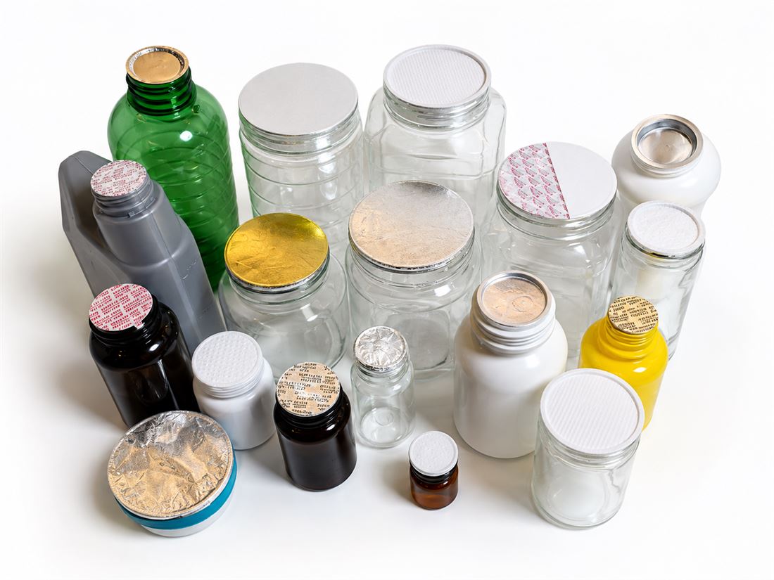 Range of PET, HDPE and glass containers sealed by Checkseals